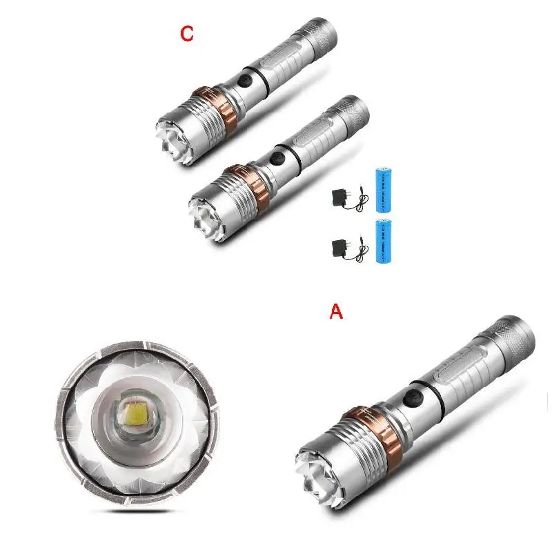 Портативный тактический светодиодный фонарь 1000 лм перезаряжаемый