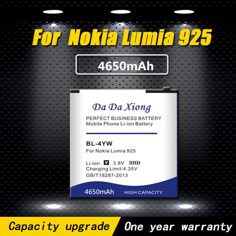 Новая модель товара 4650 мАч [BL-4YW] литий-ионная батарея для телефона Nokia Lumia 925T 925 |