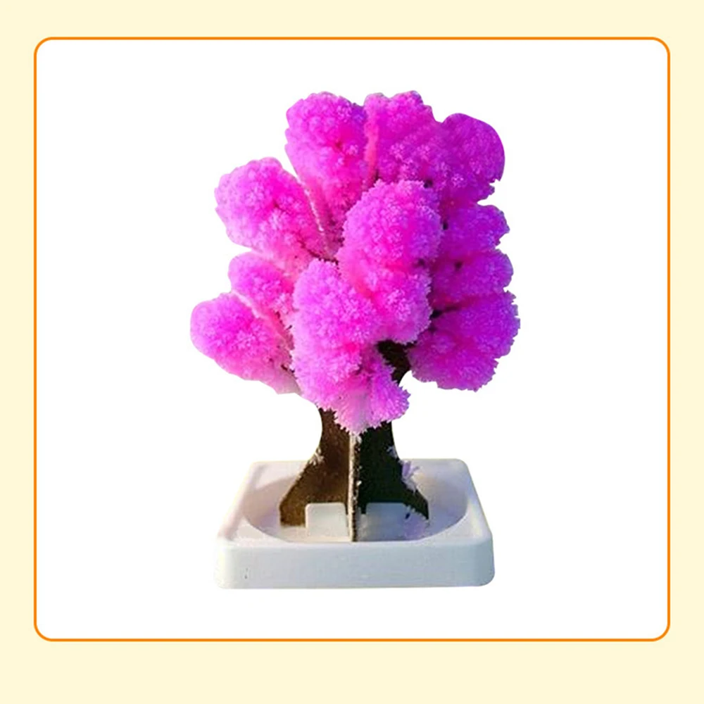 

Novelty Toys DIY Magic Artificial Sakura Trees Paper Beautiful Full Blossom Cherry for Children Gift Educational Non-toxic Toy