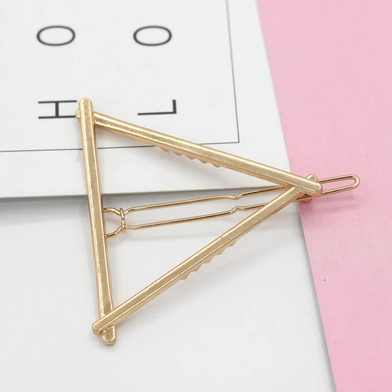 2019 модная заколка для волос Элегантный дизайн треугольная Луна губы круглая