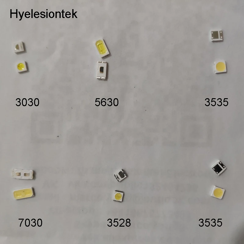 100 шт. SMD ТВ Телевизор с подсветкой светодиодный 3030 SMD 3528 3535 7030 5630 задний светильник высокой мощности белый диод ТВ задний светильник супер яркий