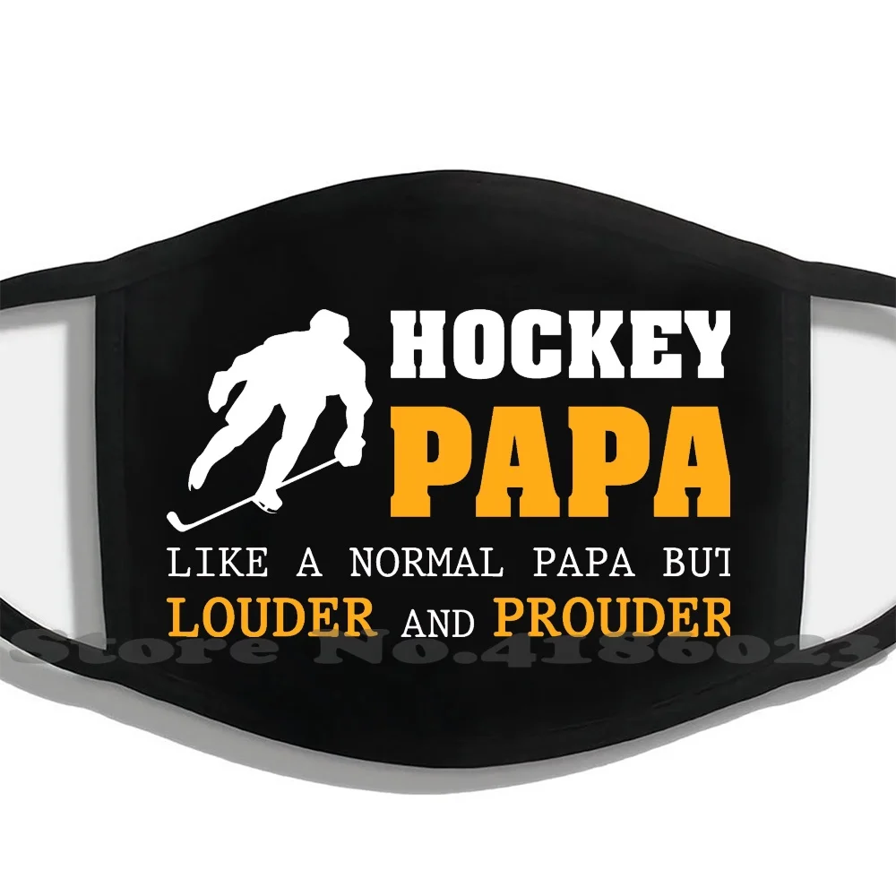 

Футболка для хоккея «папа», модная забавная маска для рта, маски для лица, подарок для хоккея