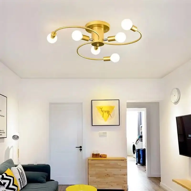 

Люстра Nordic modern LED simple magic bean molecule E27, люстра для кухни, гостиной, оформление интерьера в спальне