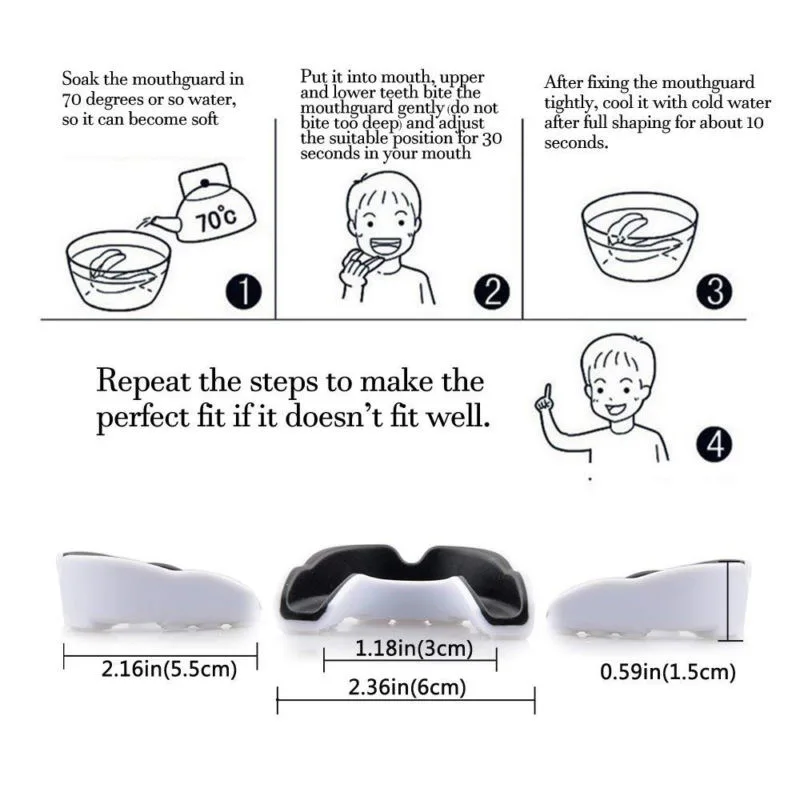 1 шт. Защита рта для взрослых каратэ муай унисекс тайский бокс футбол баскетбол