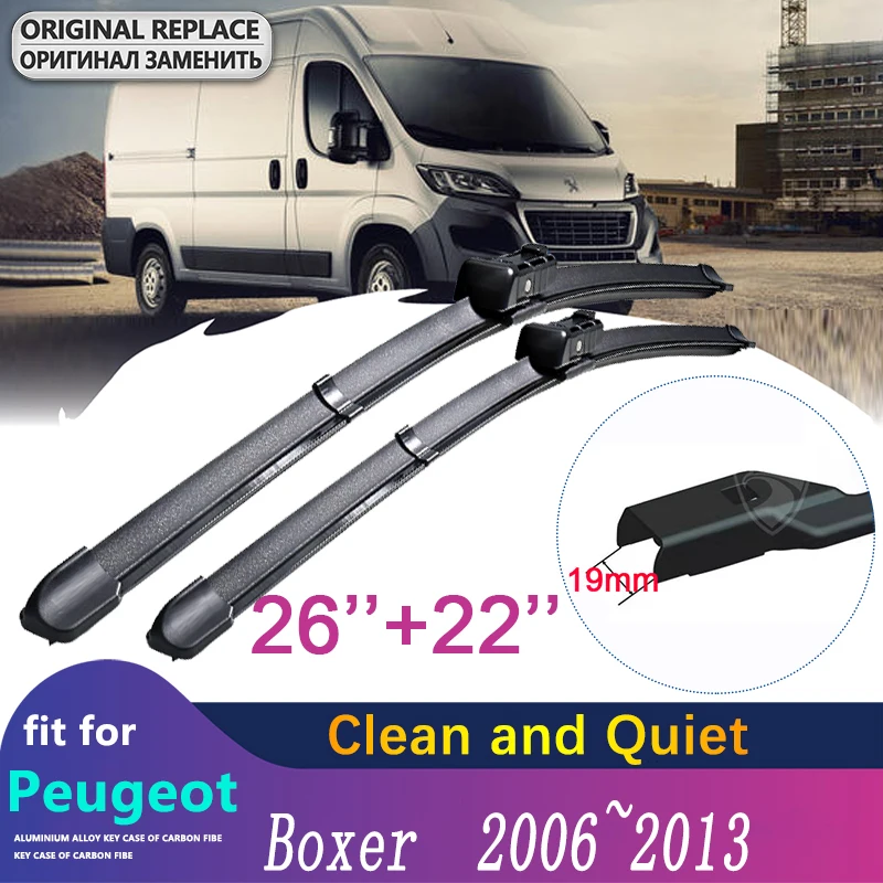 

Car Wiper Blades for Peugeot Boxer Fiat Ducato 2006~2013 2007 2008 2009 2010 2011 2012 Front Windscreen Wipers Car Accessories