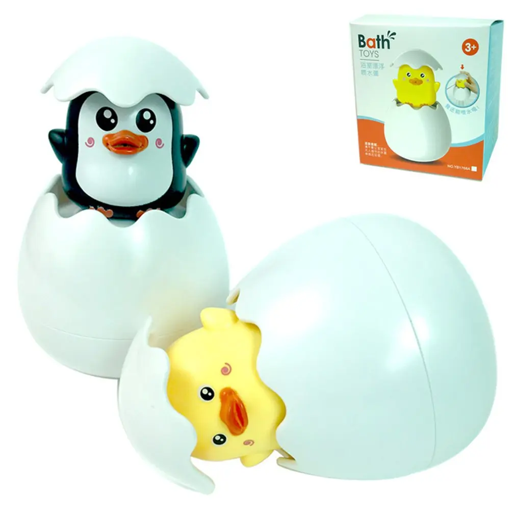 

Baby Bathing Toy Duck Penguin Egg Water Spray Sprinkler Bathroom Sprinkling Shower Swimming Water Toys Kids Gift Watering Can