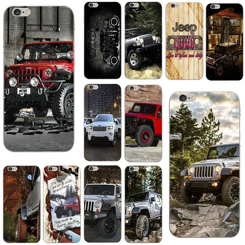 Jeeps Wrangler чехол для телефона аксессуары мягкий TPU iPhone 8 7 6 6S Plus X XR XS 11 Pro Max 10 5 5S SE 5C 4 4S