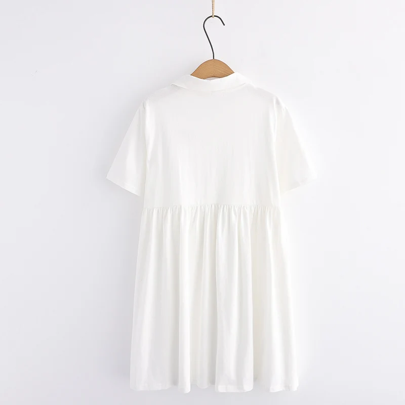 Летнее милое платье для девочек-подростков розовое повседневное свободное