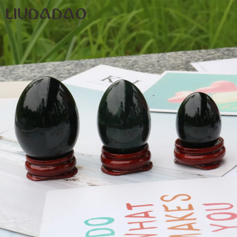 

Undrilled Nephrite Jade Yoni Eggs Natural Ben Wa Ball Nephrite Jade Eggs For Women Kegel Exerciser Muscle Tightening Health Care