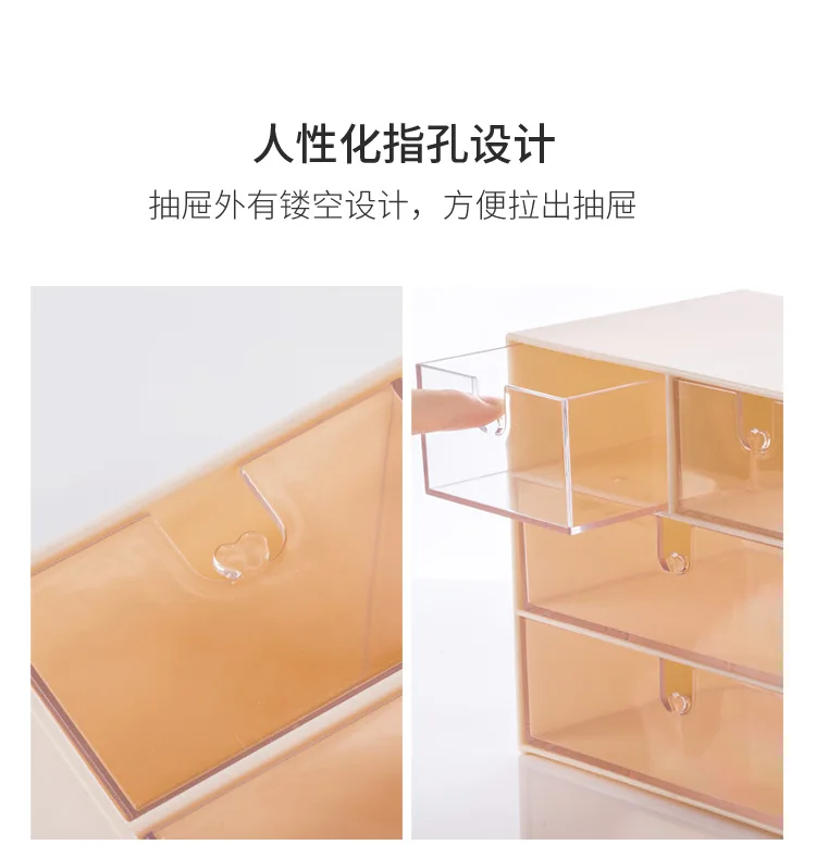 Xiaomi Jordan& Judy косметический ящик для хранения, пластиковый настольный туалетный столик, стойка для хранения ювелирных изделий