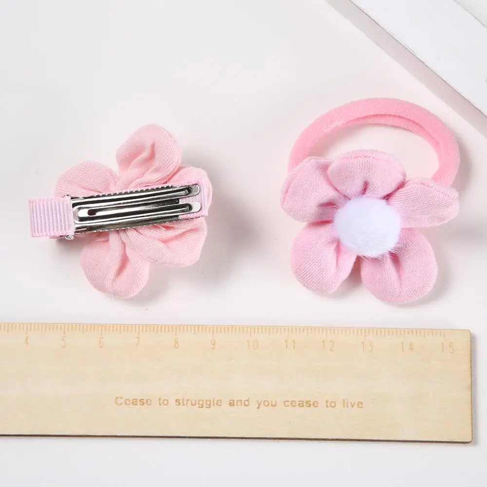 Корейские милые стильные эластичные резинки для волос с цветами, детские заколки для волос для девочек, детские аксессуары для волос, красивые эластичные резинки для волос