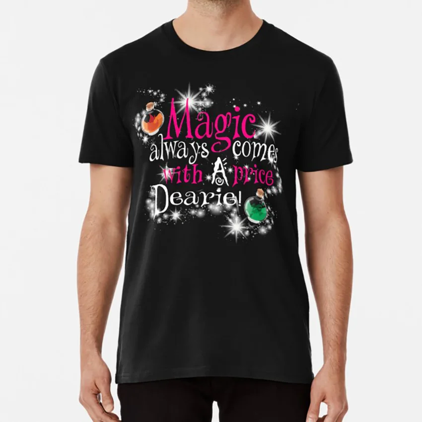 Вся магия поставляется с ценой дорогуша once upon a Time футболка Магия time rumpelstiltskin