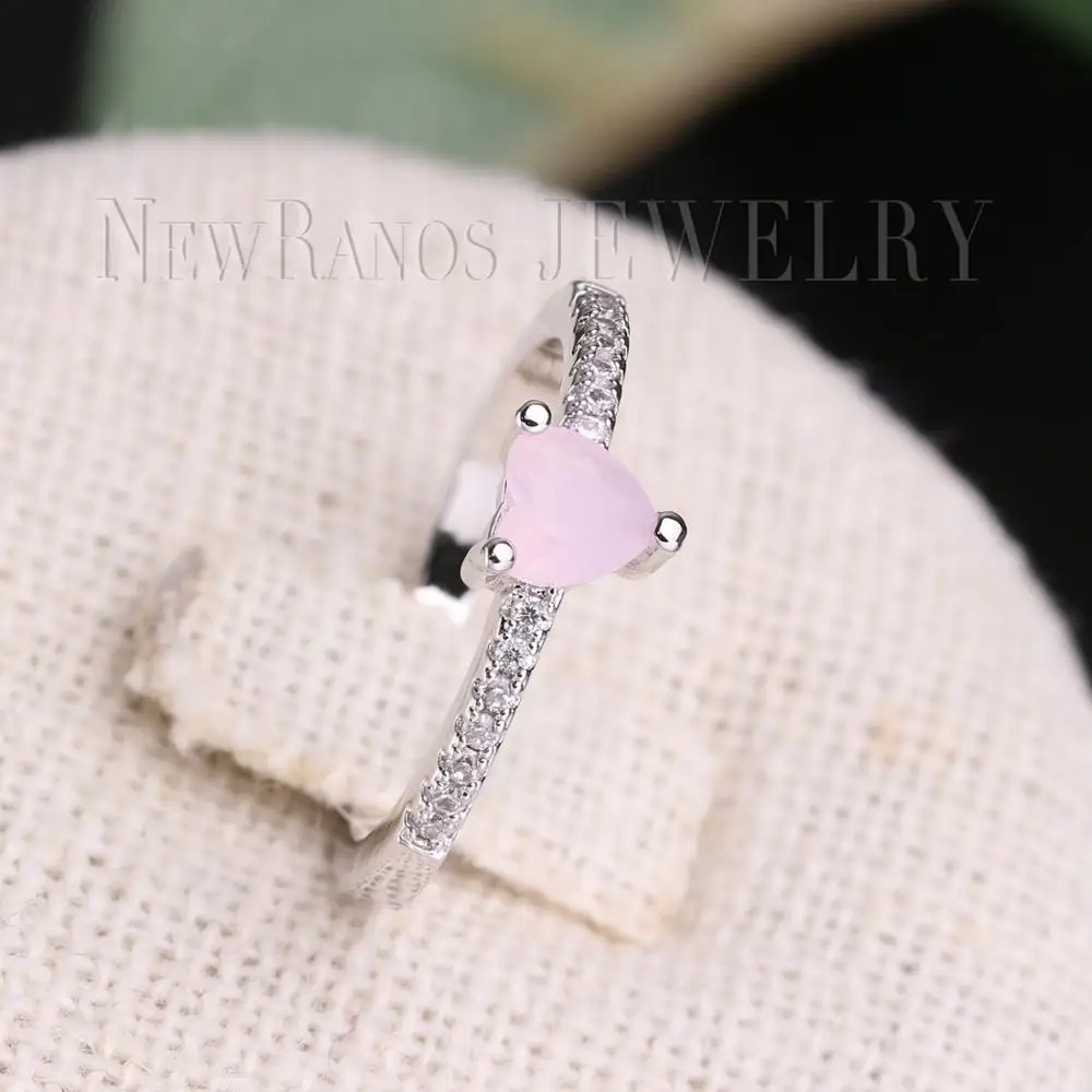 Newranos обручальные кольца для женщин любовь сердце кубический циркон ювелирные