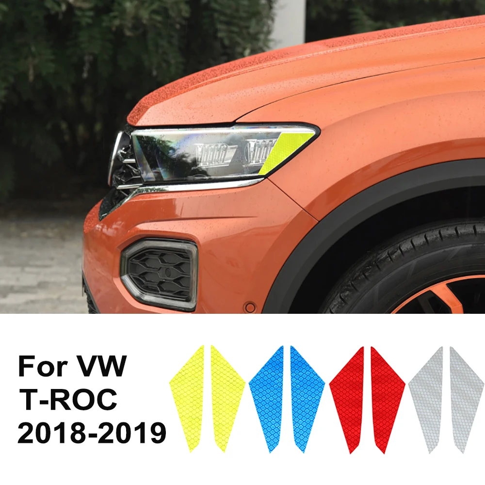 

Светоотражающая наклейка для автомобильных фар Volkswagen T-ROC 2018-2019