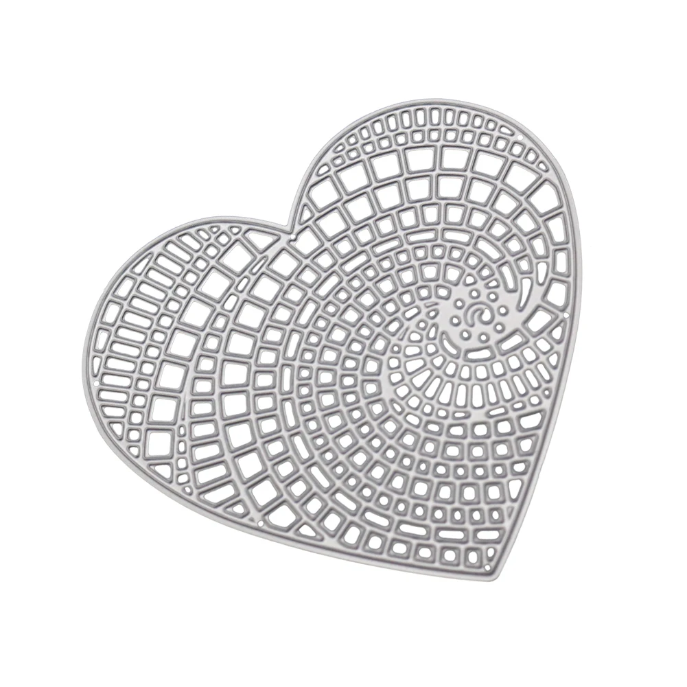 Rainbow Heart Love Metal Cutting Dies for Scrapbooking Card Making DIY Album Paper Decorative Craft Embossing Die Cuts New