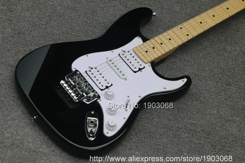 2021 электрическая гитара ROBIN TROWER double tremolo black st Кленовая подставка бесплатная