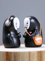 cute anime no face man ornament figure toys hand made model doll creative desktop home decoration birthday gift
