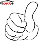 Креативные автомобильные стикеры мультфильм ручной жест большой палец вверх успех Декор Водонепроницаемая виниловая наклейка автомобильные аксессуары, 15 см * 12 см