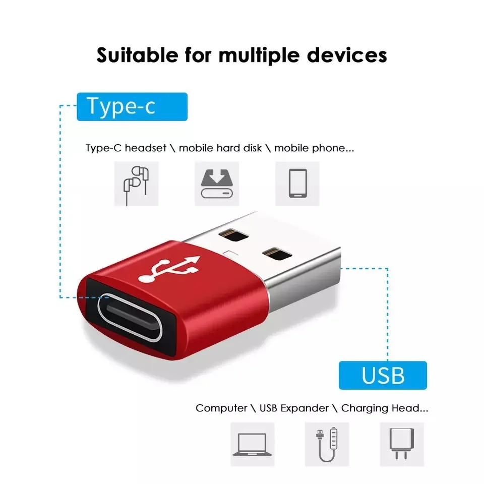 

USB 3.0 Type C Female To USB A Male Adapter Converter USB Female to Male Type C Adapter For Samsung Note 20 S20 Ultra Huawei