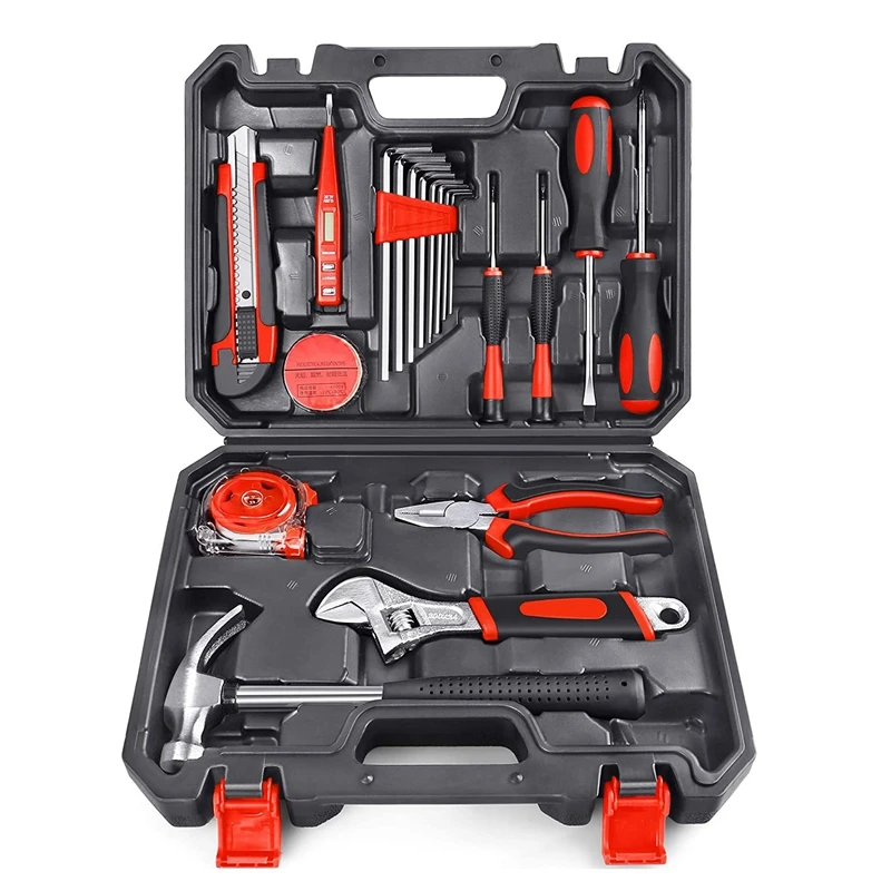 

20Pcs Home Household Tool Kit College General Hand Tool Repair Set With Portable Toolbox For Home Maintenance