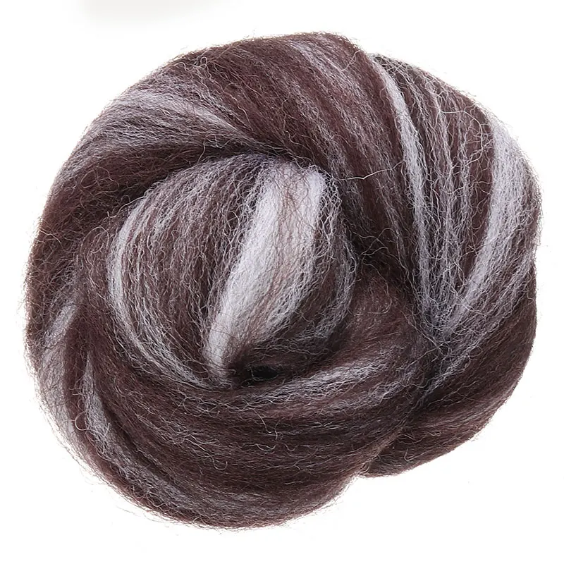 7 шт./компл. смешанные Цвет валяния шерсть волоконная игла для валяния Натуральная Коллекция корм для животных проектов валяния шерсть для рукоделия 35g