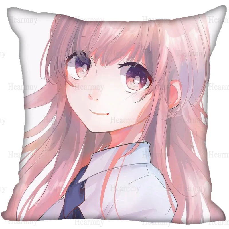 

Koe no Katachi Anime Pillow Case For Home Decorative Silk Pillows Cover Invisible Zippered Throw PillowCases 40X40,45X45cm 0512