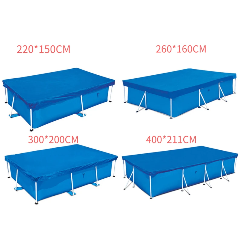 

PE Cover Cloth Mat Cover frame pool For garden Swimming Pool Cover Rainproof Dust Cover 400*211CM/300*200CM/260*160CM/220*150CM