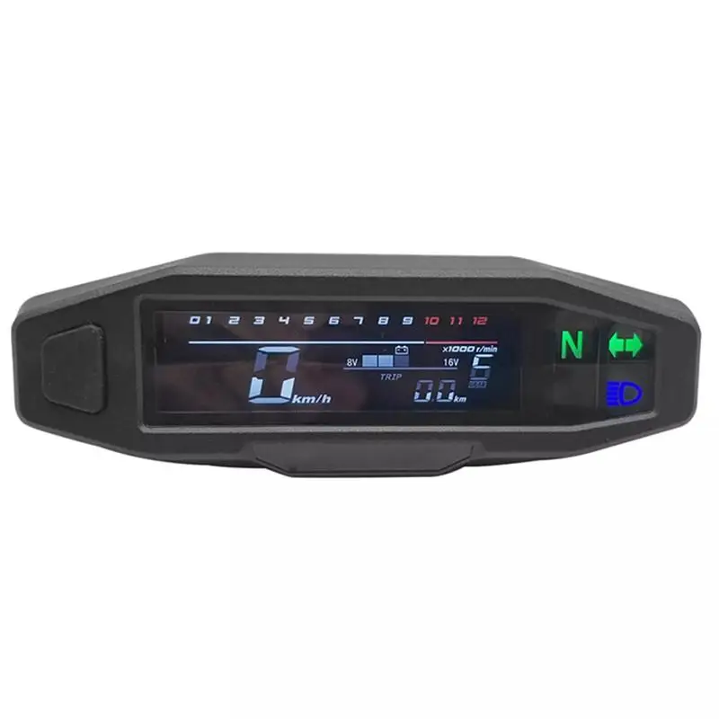 

Motorcycle Digital Speedometer 1200RPM 5 Gear Oil Level 12V LCD Display Voltage Switching Motorcycle Odometer