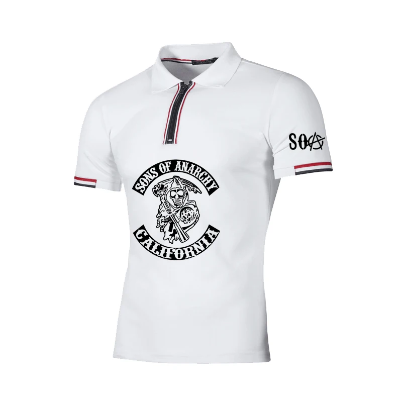 

Мужская рубашка-поло с коротким рукавом, хлопковая рубашка с принтом черепа, с коротким рукавом, лето 2022