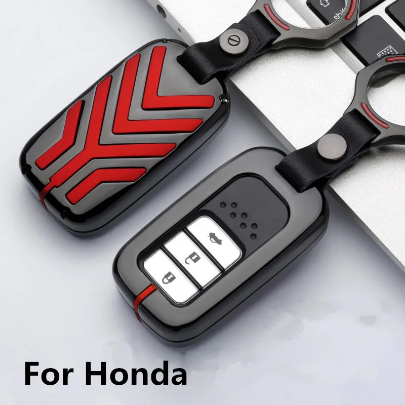 Новинка чехол из цинкового сплава для ключей автомобиля Honda Civic Vfc 2017 Accord 2003 2007 Cr v