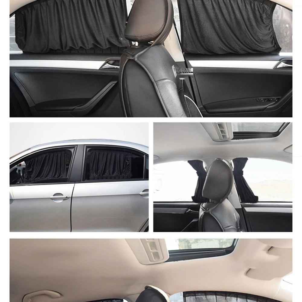 Новый черный 2 шт авто автомобиль боковые окна солнцезащитный козырек шторы щит