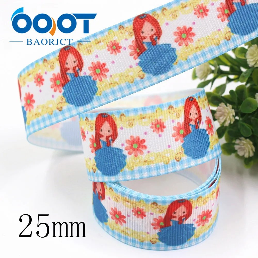 OOOT BAORJCT I-19920-2214 25 мм 10 ярдов мультфильм тепловой передачи печатных корсажные ленты