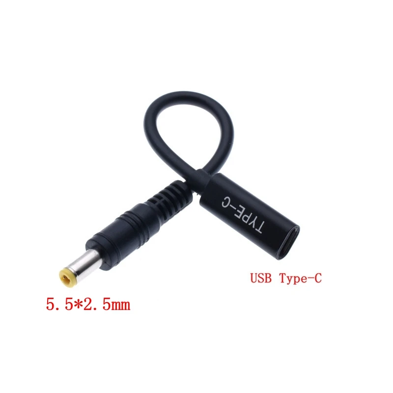 USB Type C PD до 5 5*2 DC штекер зарядный кабель шнур для ноутбука DVD адаптер зарядного