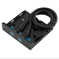 1pc usb 3 0 front panel hub 2 port expansion bay 20 pin to usb3 0 bracket cable for computer pc
