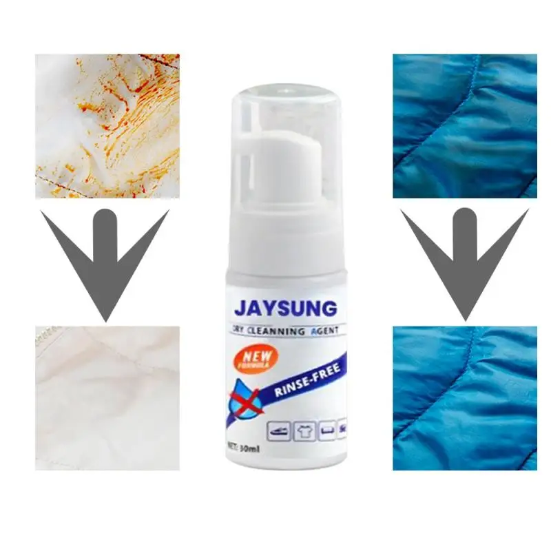 30 мл моющее средство Down Мытье куртки без пыли с аэрозольной безводной одежда