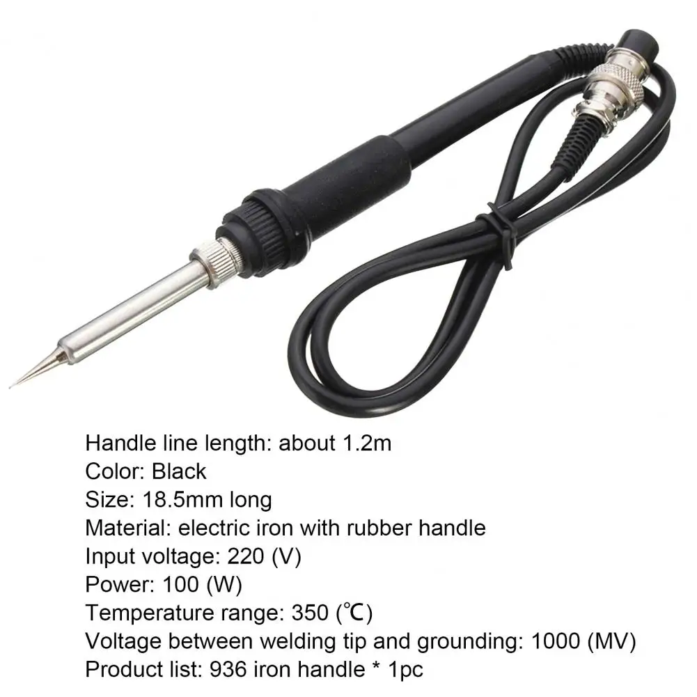 

Soldering Iron Handle 5 Pin Heat Insulation Silicone Ceramic Heating Element Soldering Grip for Repair Accessories Tools