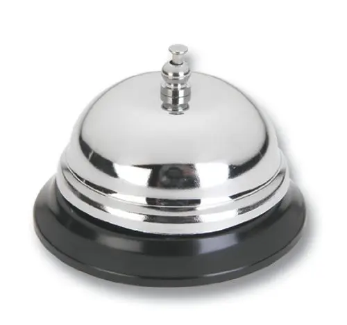 

Classic Service Concierge Hotel B & B Desk Call Steel Bell