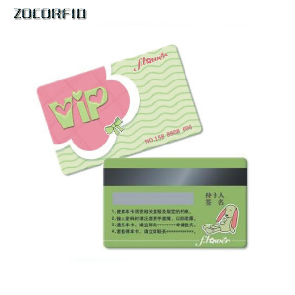 1000pcs Membership Cards Hico + encoding and barcode 128 and free emboss Serialbusiness cards Custom PVC Card VIP card