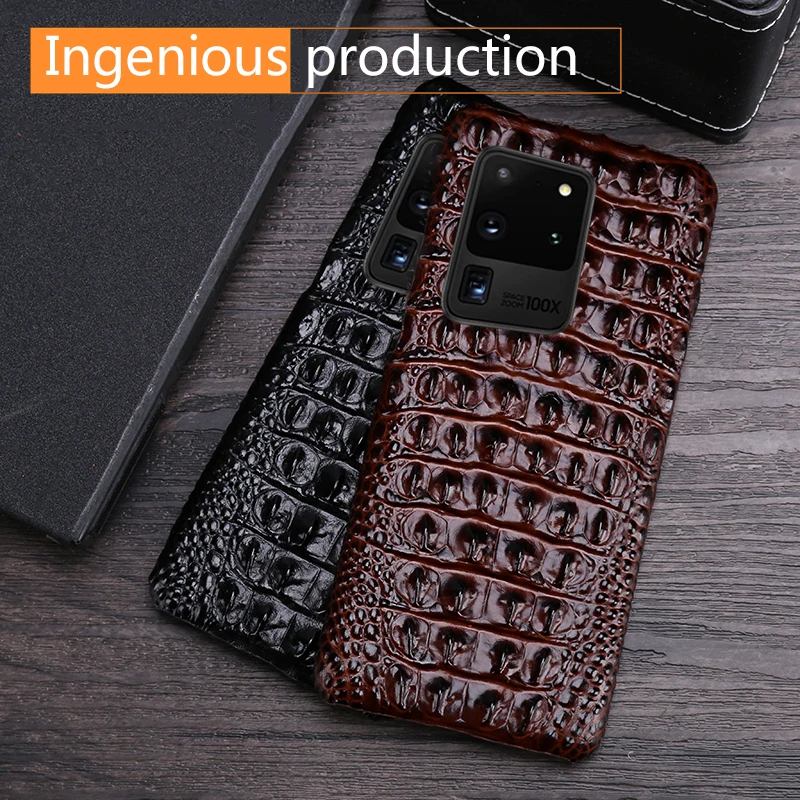 Чехол для телефона из натуральной кожи A70 A40 S9 S10 Note 10 S6 S7 edge Plus воловьей samsung s20ultra