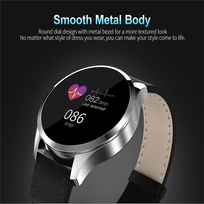 Smart Watch Round IPS HD Display Heart Rate Blood Pressure Sleep Sedentary Reminder Alarm Clock Great Gift for Husband | Электроника