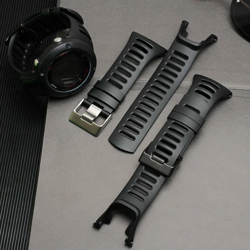 

Высококачественный спортивный ремешок для часов Suunto Ambit 1 2 3, водонепроницаемый грязеотталкивающий сменный мягкий силиконовый ремешок для ...