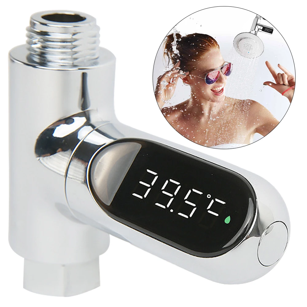 

Electric Shower Bath Faucet Water Thermometer With LED Digital Screen For Bathroom Smart Shower Thermometer Baby Care Tools