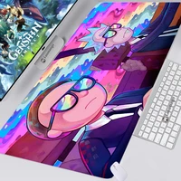 ricky and morty mouse pad anime gaming accessories mousepad large xl keyboard gamer laptop pc gamer computer desk mat lol carpet