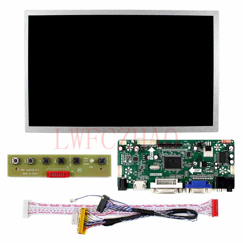 ЖК дисплей 10 1 дюйма HSD100IFW1 1024x600 экран + HDMI VGA Аудио DVI плата управления контроллером