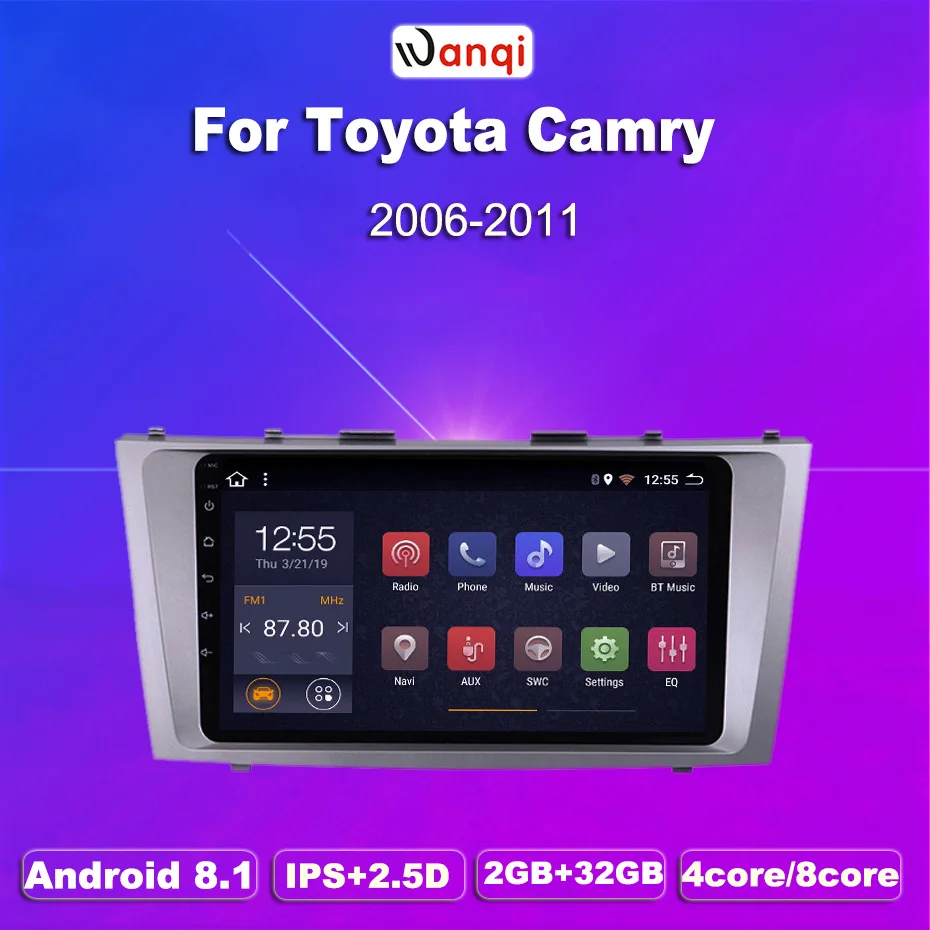 2G ram 32G rom автомобильный Стерео Авторадио dvd-плеер Android 8 1 для Toyota Camry 2007-2011 gps