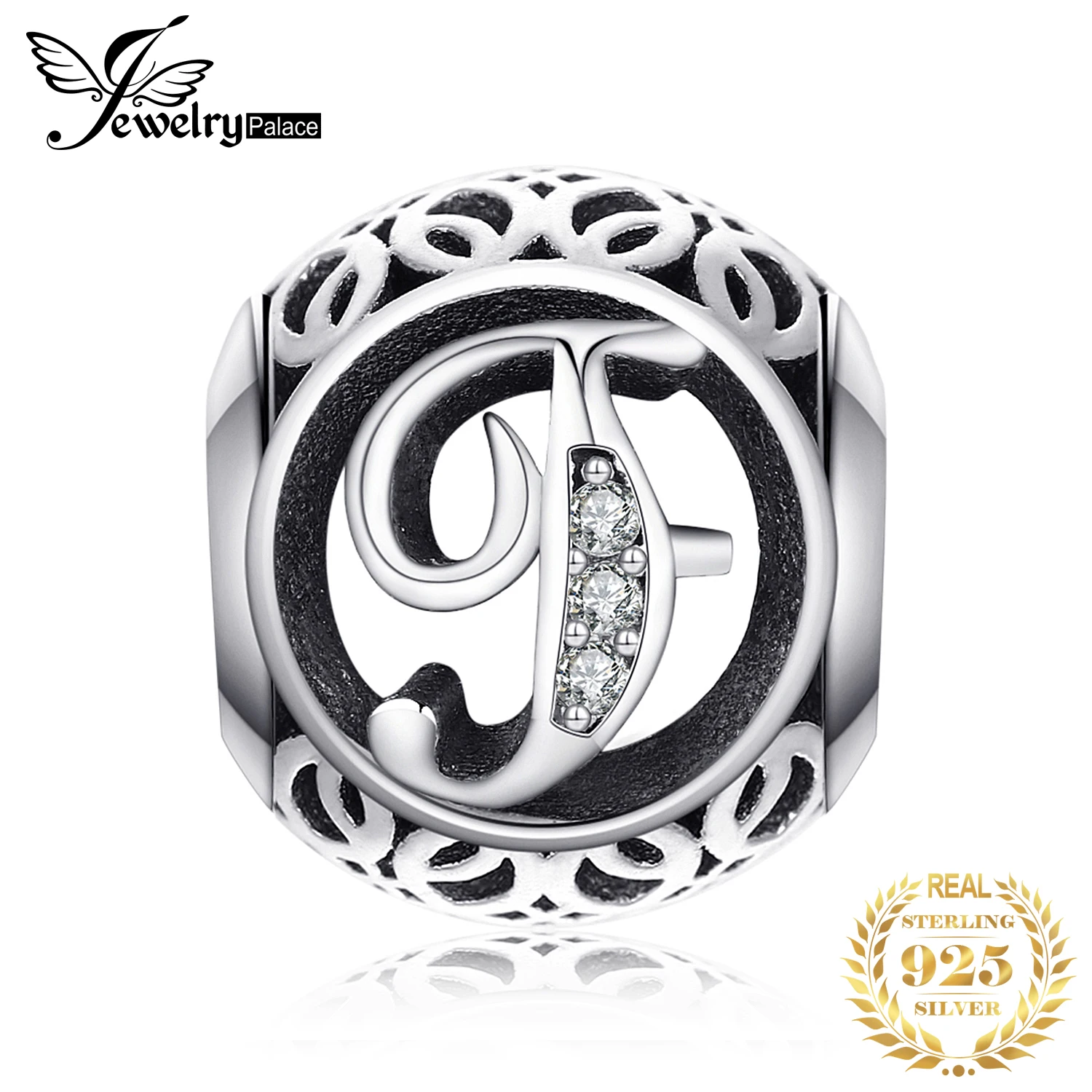 

Jewelrypalace 925 Sterling Silver Letter F Cubic Zirconia Beads Charms Fit Bracelets Gifts For Woman Anniversary Fashion Jewelry