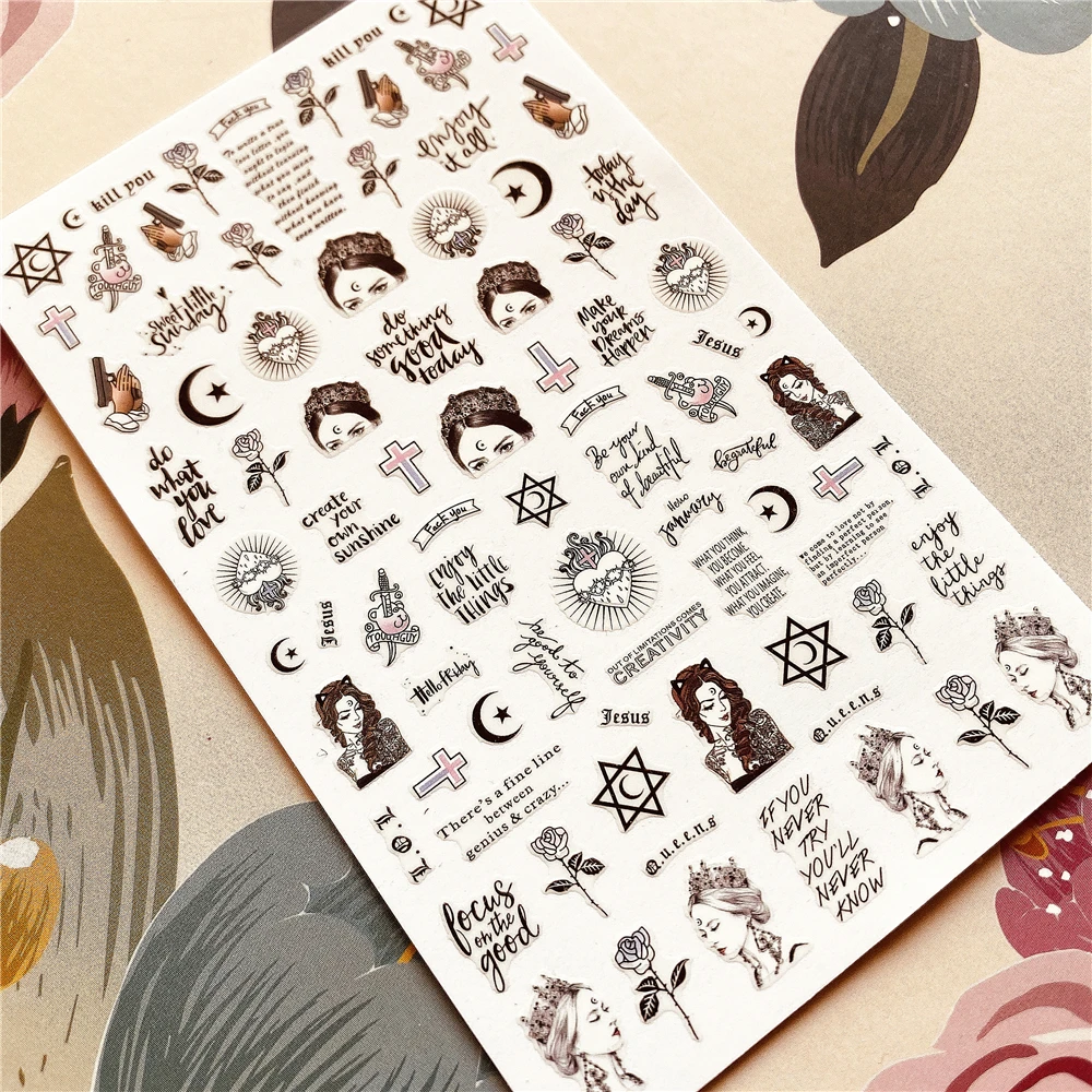 CB-083 корона Королевская Имперская 3D наклейка для ногтей Наклейка украшение