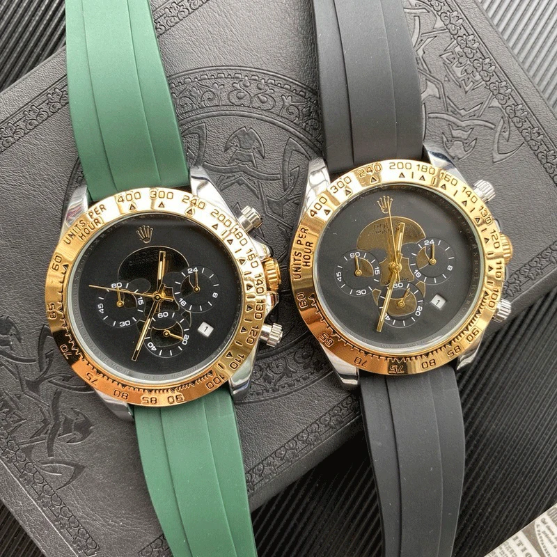 

Fashion Men's Luxury Designer Mechanical Watch Classic Black Watch Steel Band Calendar Business Brand Watch Men's Gift 016