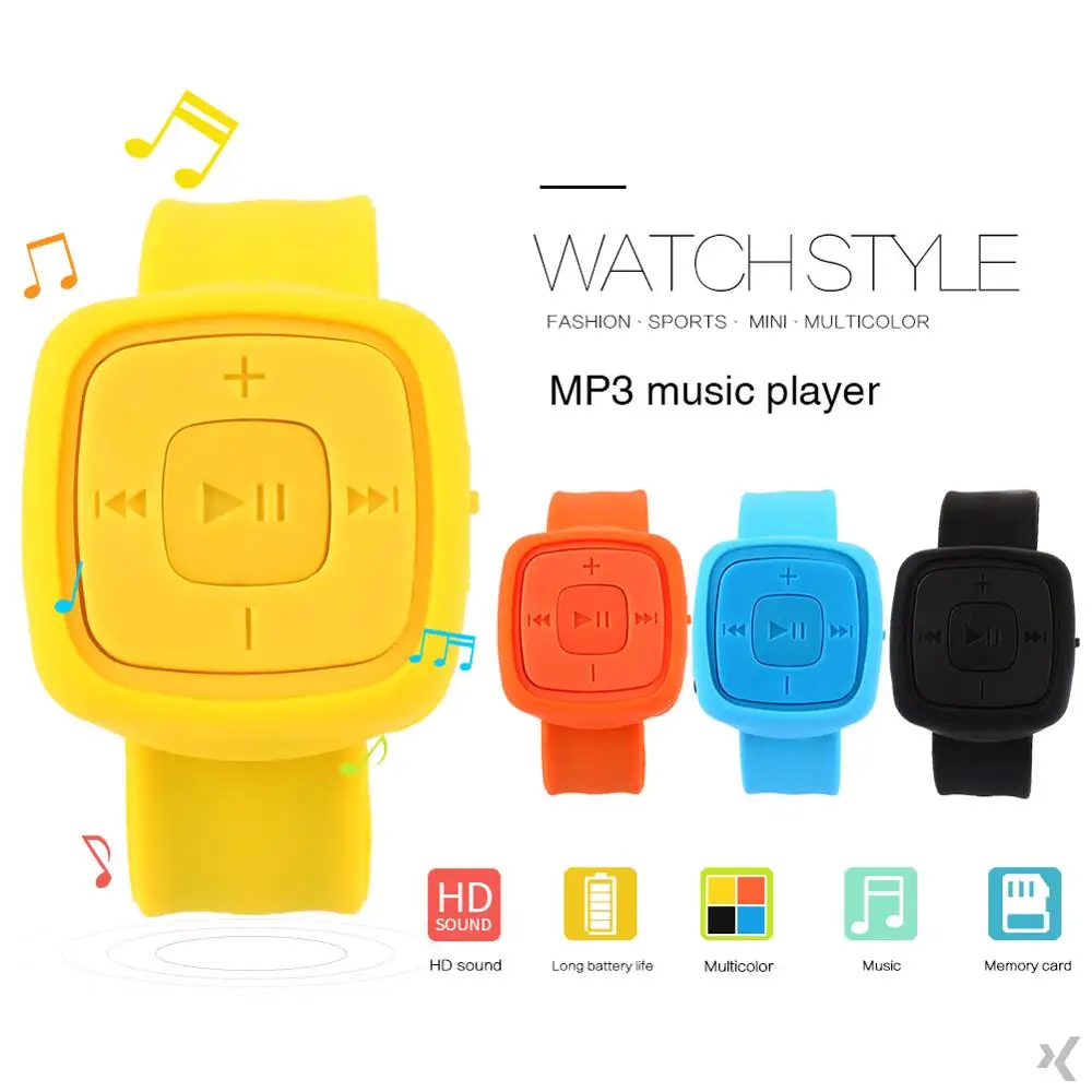 Модный портативный mp3 плеер с кнопками спортивный музыкальный для бега мини