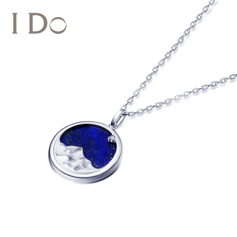 

I Do 2020 18K Golden Necklace Genuine Diamond Fine Jewelry I Do Astral Series For Women Gift Birthday Christmas Love